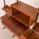 Italian free standing wall unit in teak, 1950s