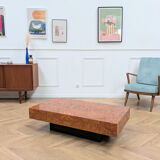 Table basse en loupe d'orme