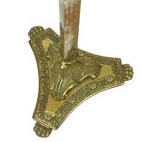 Hollywood Regency Coat Rack Onyx and Brass Fifties 167cm
