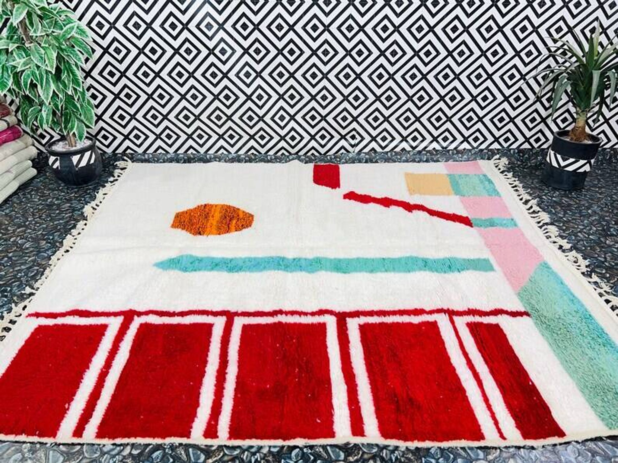 Magnificent Berber wool rug 200cmx300cm