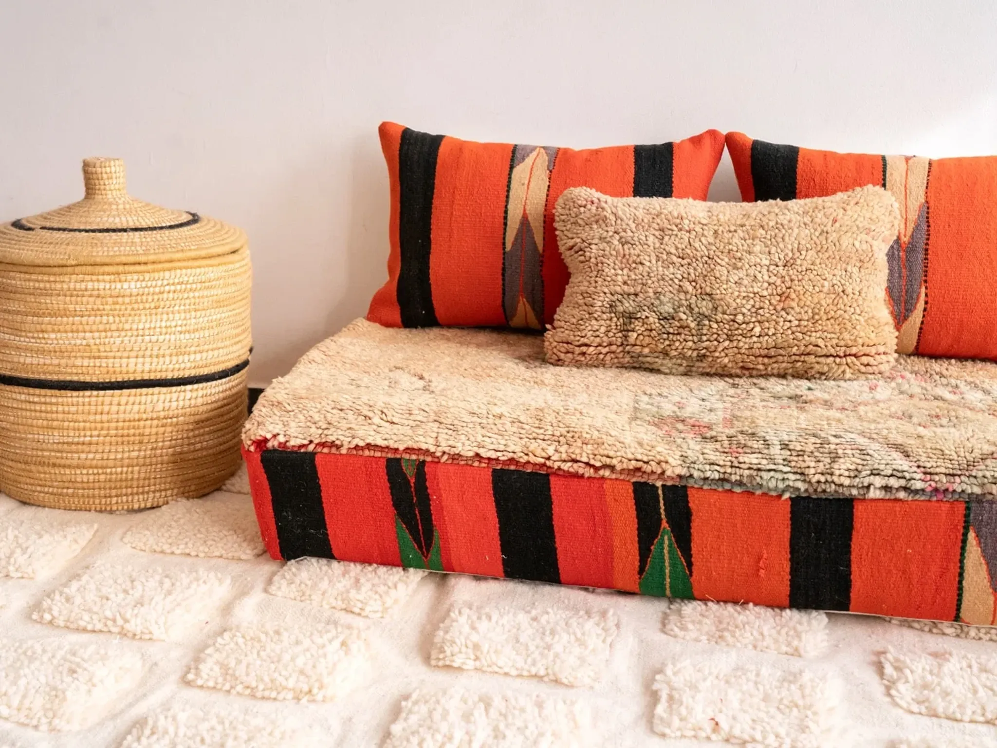 Bohemian oriental floor sofa 120 cm