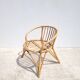 Small vintage rattan children's armchair