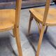 Paire de chaises de bistrot signé Baumann 1950