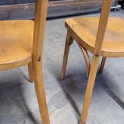 Paire de chaises de bistrot signé Baumann 1950