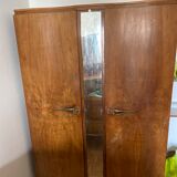 Elm magnifying glass cabinet