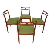 Model 94 Teak Dining Chairs by Johannes Andersen for Christian Linneberg, 1960s, Set of 4