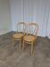 Set of 2 Thonet Style Bentwood Chairs with Cane Seat / Mid-Century Dining F