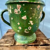 Varnished terracotta jar