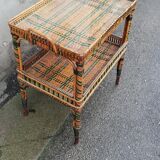 Vintage rattan service