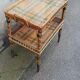 Desserte vintage rotin