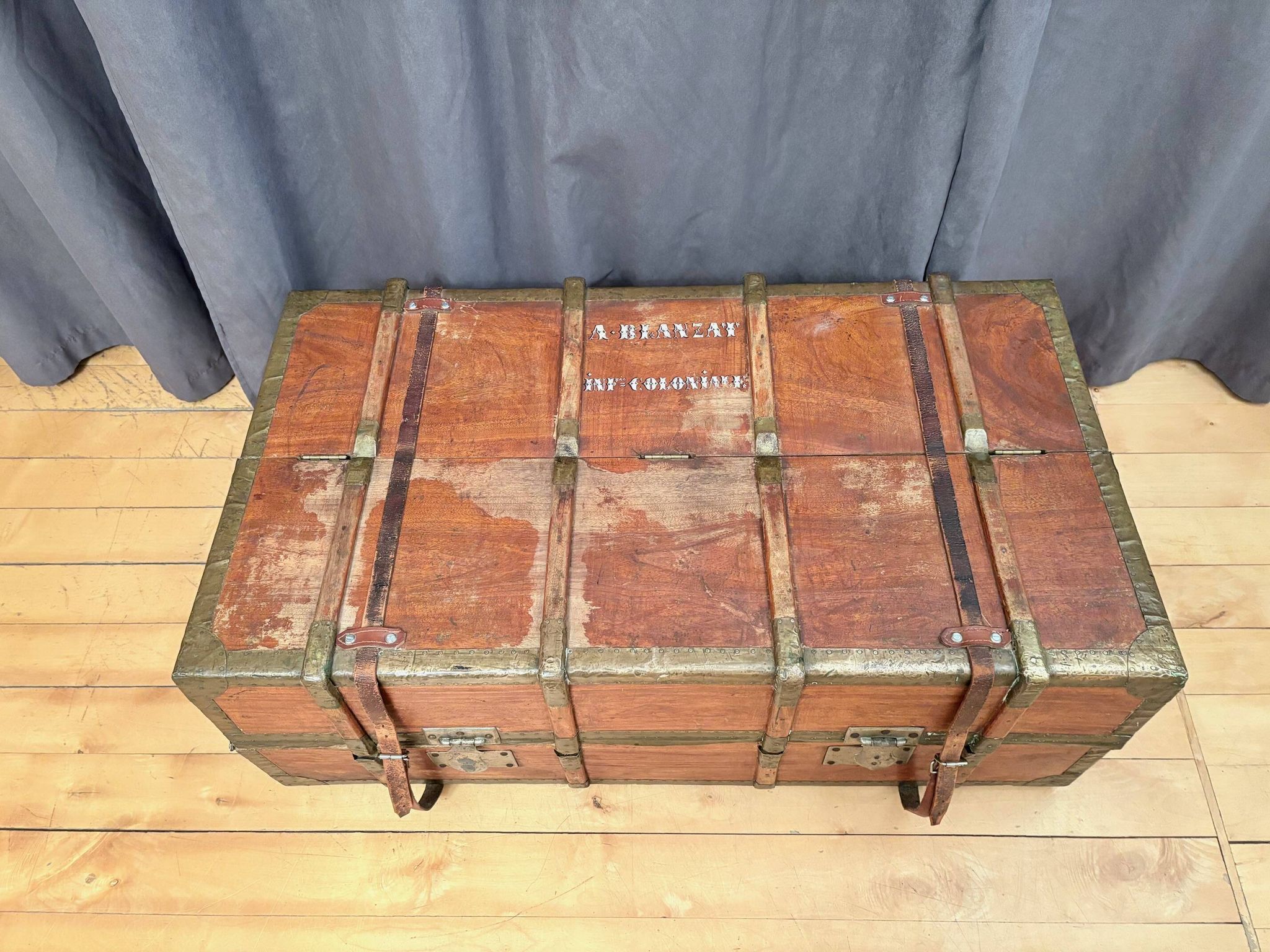 French officer's cabin trunk, mid-19th century
