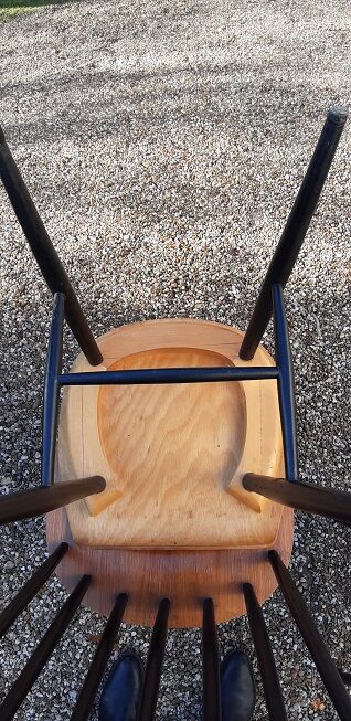 Lot of 4 vintage Scandinavian-style chairs