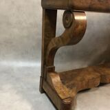 Walnut plywood console table 1799