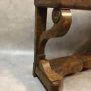 Table console en contreplaqué de noyer 1799