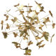 hammered brass chandelier