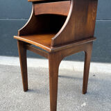 Wooden bedside table with drawer