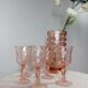 Vase géométrique verre rose Windsor de Luminarc