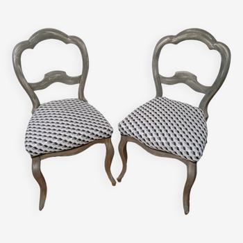 Revamped Louis Philippe style chairs