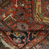 Antique Heriz Handmade Wool Persian Rug 1890- 145x195cm