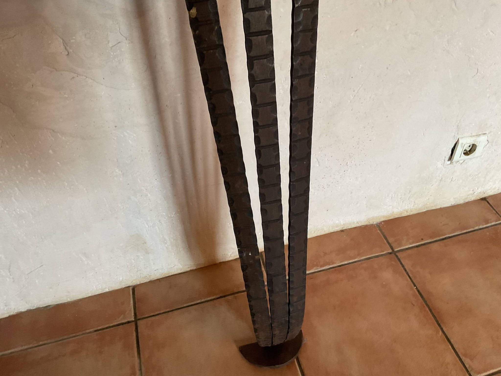Large wrought iron console