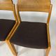 6 oak chairs by Henning Kjaernulf dining chair vintage Danish
