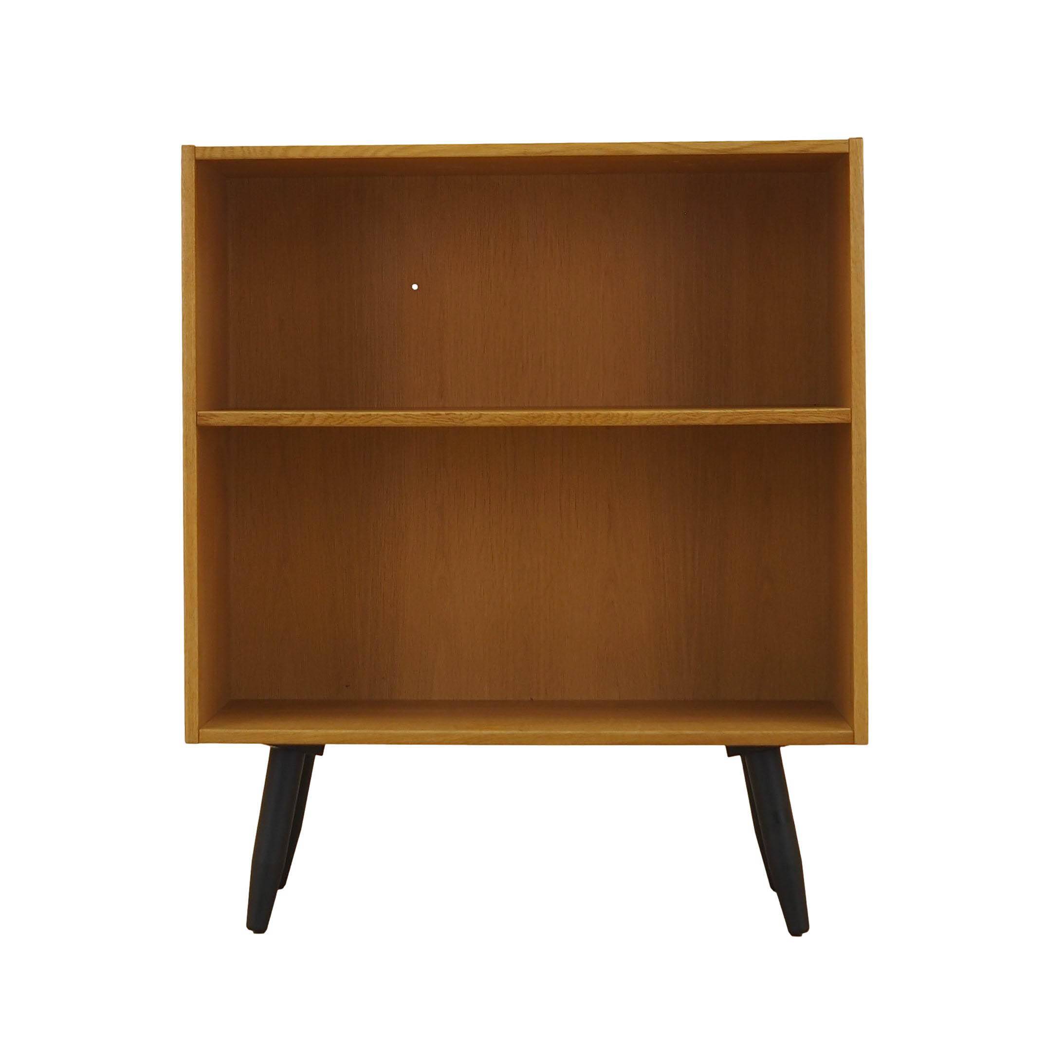 Ash shelving unit on splayed legs, Denmark, 1960s