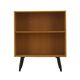 Ash shelving unit on splayed legs, Denmark, 1960s