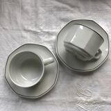 Set of Sarreguemines breakfast cups