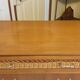 Wood and rattan chest of drawers