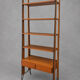 Vintage Scandinavian bookshelf in teak and black metal – Design