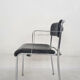 Set of five chrome and leather dining chairs by Aryform, Sweden 1970's