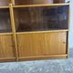 Pair of large vintage wooden display cabinets – 1960s/70s