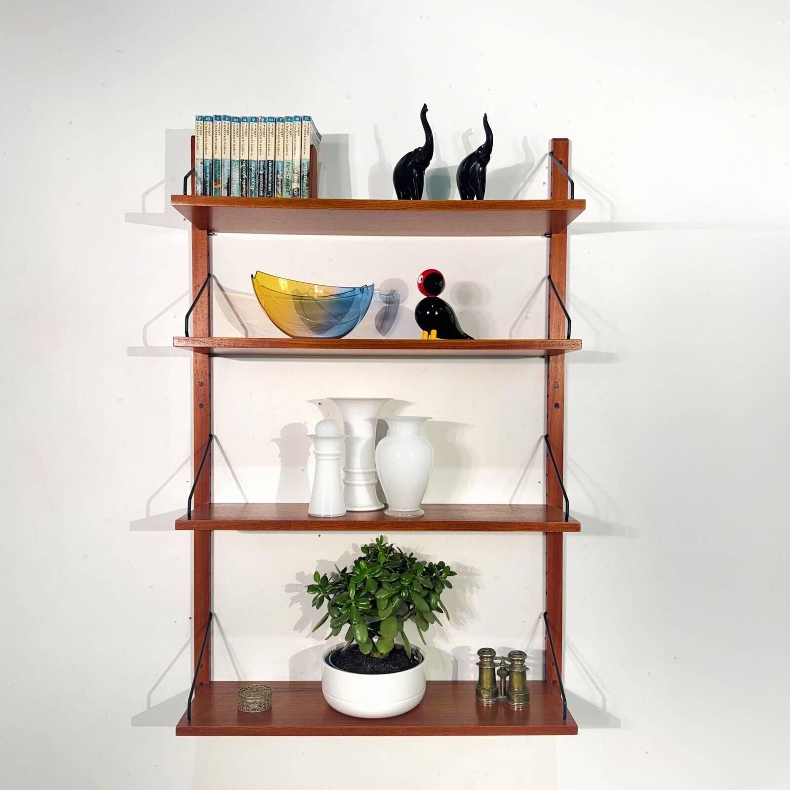 Poul Cadovius one bay teak Wall unit