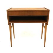 Table de chevet scandinave en teck, Suède, 1960