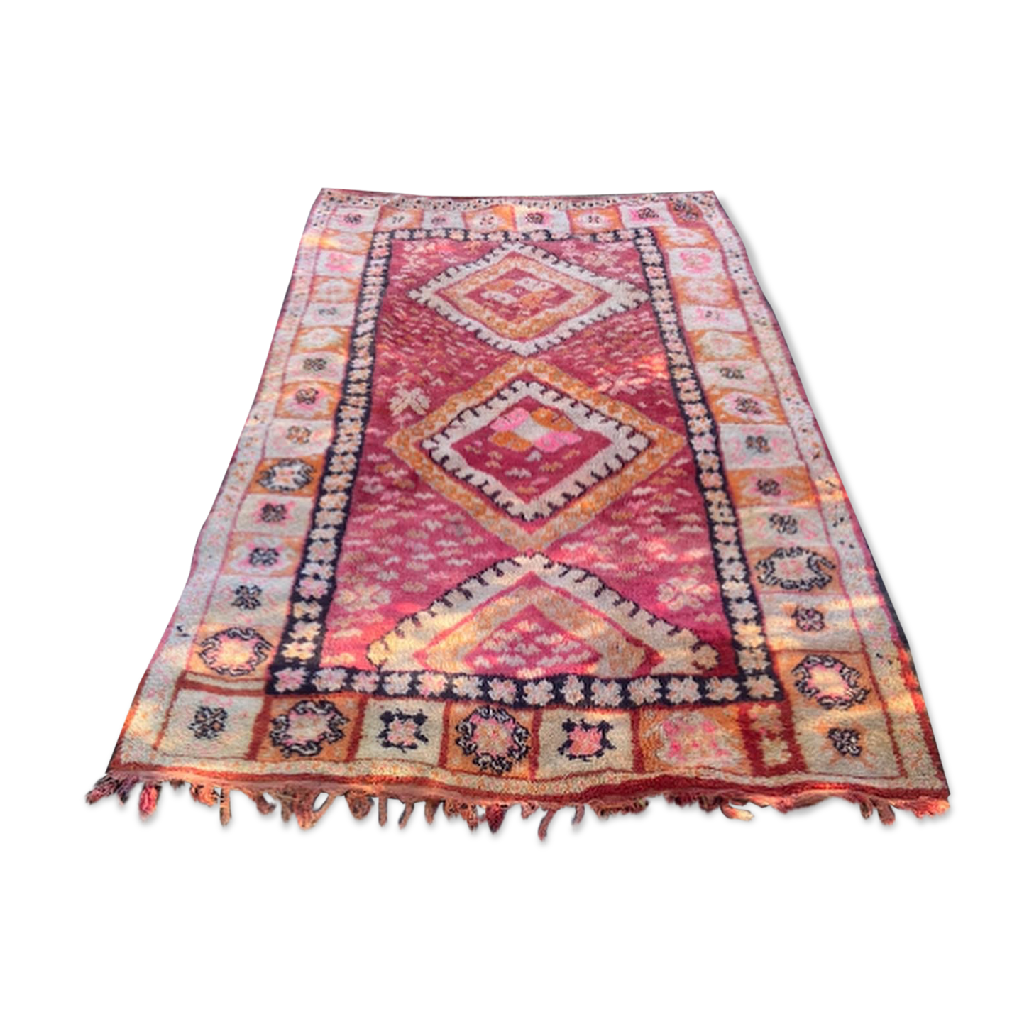 Vintage Berber wool carpets
