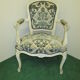 Fauteuil vintage de style Louis XV