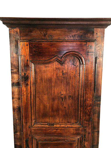 Stained solid wood cap, old walnut door