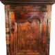 Stained solid wood cap, old walnut door