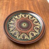 Vintage German ceramic wall plate from Keramik Manufaktur Kupfermühle, 1970s.