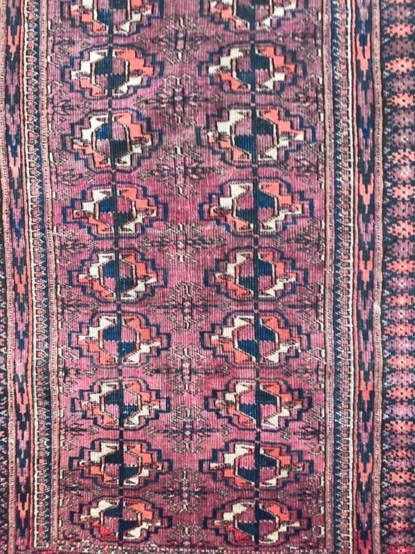 Former carpet Afghan Bokhara done hand 78 X 120 CM