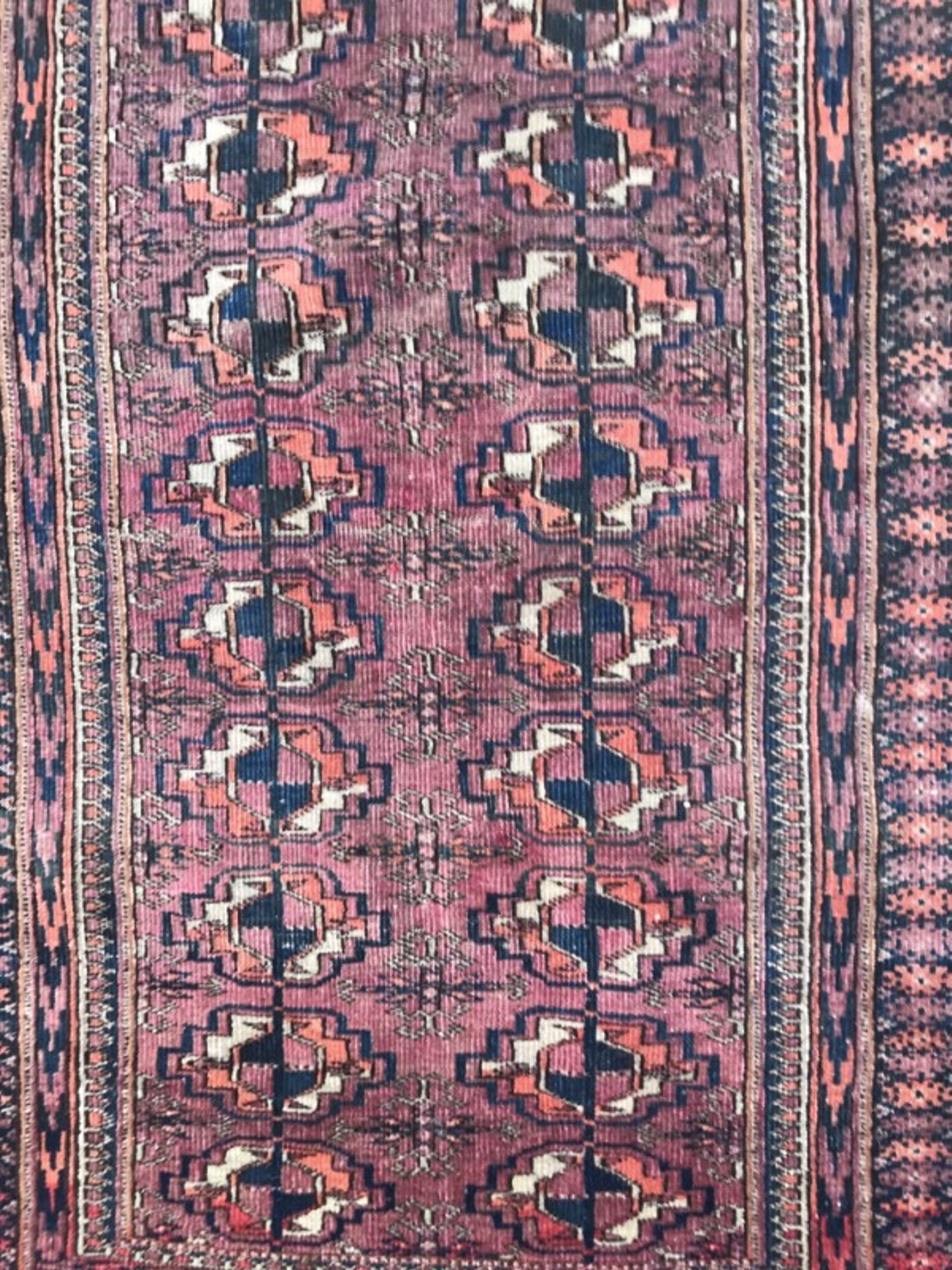 Tapis ancien Afghan Boukhara fait main 78X120 CM
