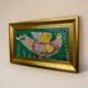 Ceramic peacock wall art, Spain, 1970