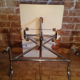Vintage shapeica folding table and chrome feet 60/70