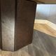 Paul Kingma brutalist coffee table, stone and brass, 1980s