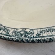 Large ironstone plate, Directoire, Salins.