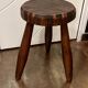 Vintage brutalist tripod shepherd stool mountain