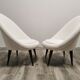 Paire de fauteuils mid-century restaurés