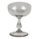 4 coupes à champagne Baccarat cristal uni forme gondole