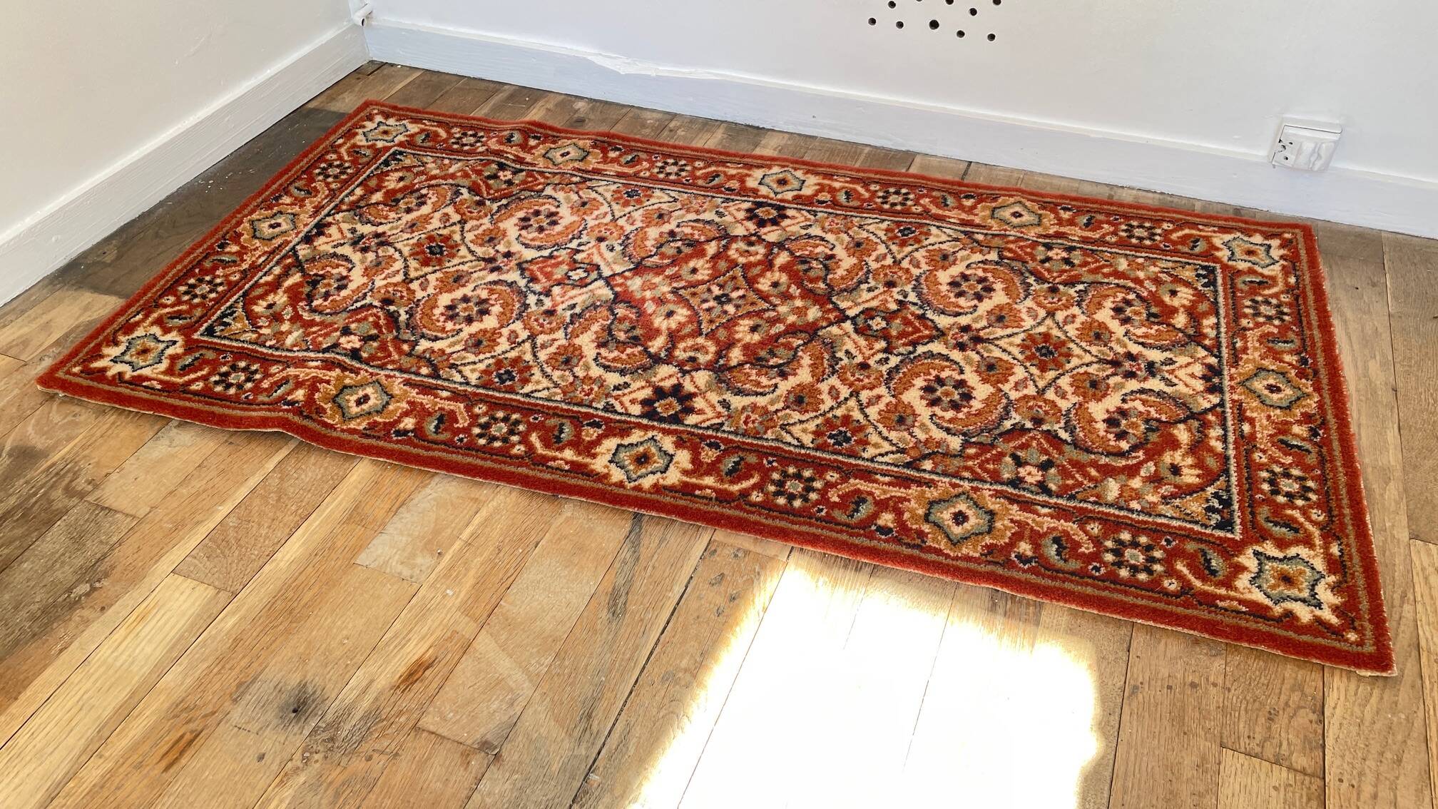 Vintage virgin wool rug