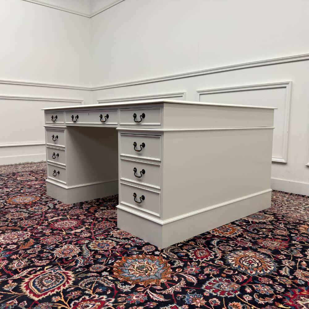 Classic English White Desk Partnerdesk